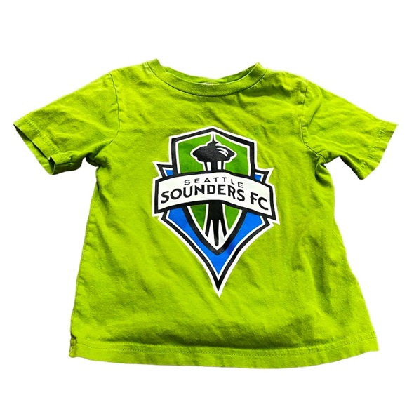 Sounders FC Soccer T-Shirt Short Sleeve, Green, Size 4T Toddler MLS - Picture 1 of 5